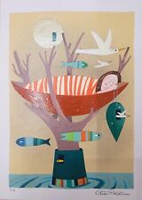 Catia Piacentini  Serigrafia " Se fosse sogno "