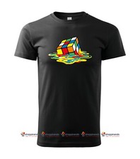 MAGLIETTA CUBO DI RUBIK GIROCOLLO MAGLIA TSHIRT SHELDON