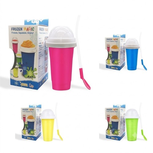 Slushy cup maker squeeze - cup,