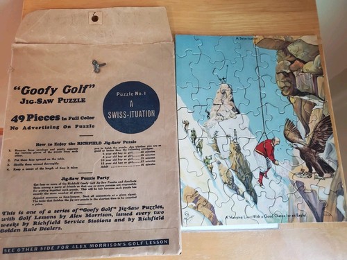 Puzzle vintage goofy golf - puzzle, golf"