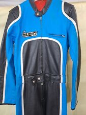 Tuta moto in pelle vintage Giudici Originale Da Collezzione 