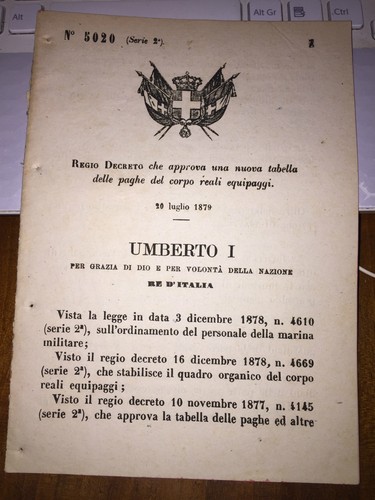 Regio decreto appr una nuova - regio,