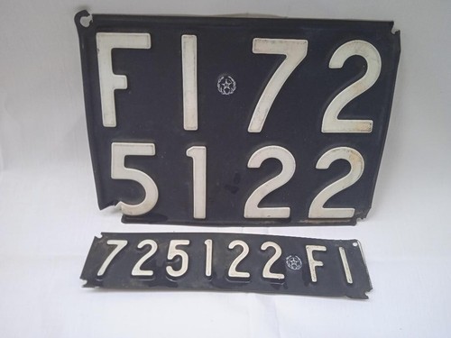 Targa auto plastica vintage - auto, in
