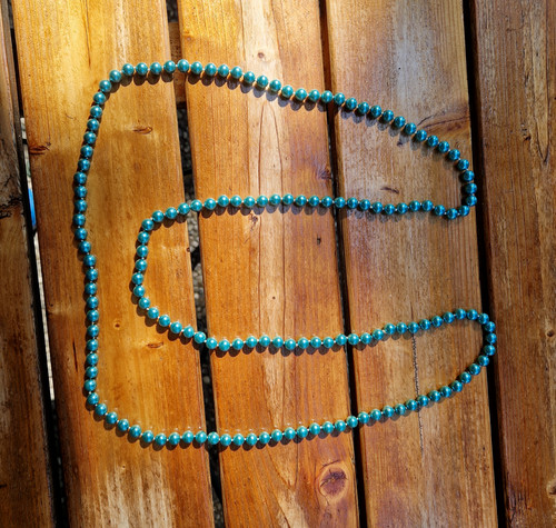 Collana lunga con - , perle