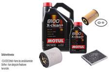 FEBI BILSTEIN Controllo Set 6L Motul 8100 X-Clean+ 5W30 Per VW Polo 6R1 6C1