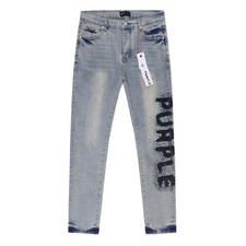 Jeans blu viola lavati marca