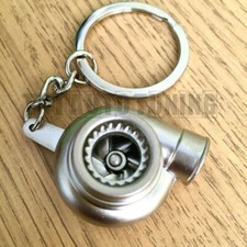 Chrome Turbine Keychain for