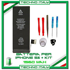 BATTERIA PER APPLE IPHONE 5S 1560 mAh RICAMBIO PARI A ORIGINALE ✚ KIT CACCIAVITI