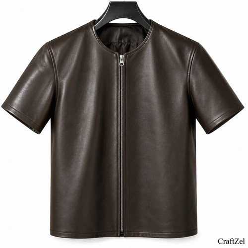 Camicia uomo pelle - , nera