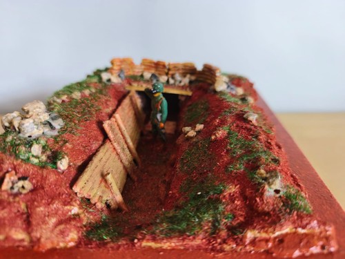 Diorama trincea prima guerra - diorama,