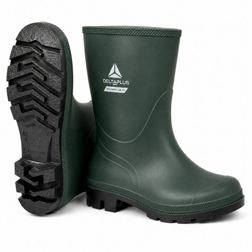 Stivali tronchetto pvc verde - tronchetto,