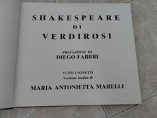 SHAKESPEARE DI VERDIROSI