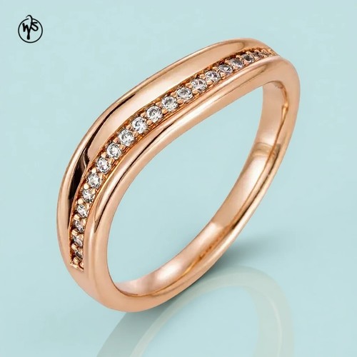 Anello oro rosa 585 con