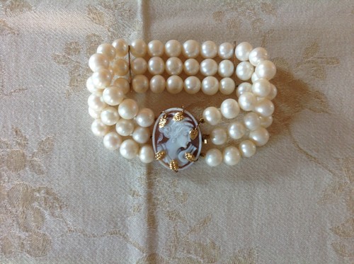 Bracciale perle fili con - bracciale,