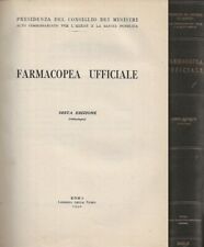 FARMACOPEA UFFICIALE 1950 PRESIDENZA CONSIGLIO MINISTRI IGIENE SANITA PUBBLICA