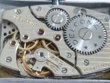 Vintage DELCONA 15J WATCH TANK GERMANY RUN