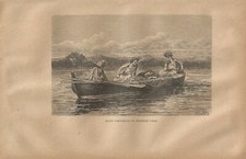 Stampa antica INDIA innamorati