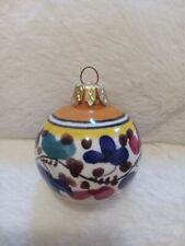 Deruta Pallina Decorazione Natalizia Ceramica Italiana 2"