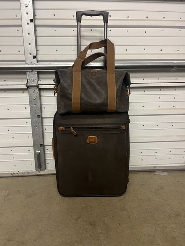 Bric leather suitcase and - suitcase,