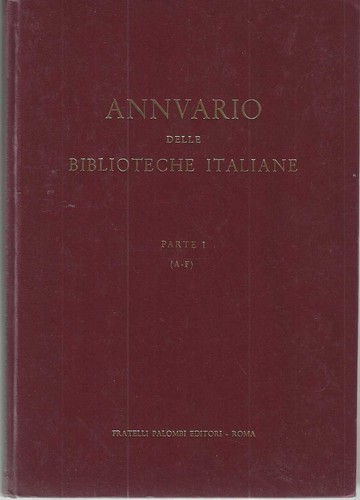 "Annuario delle biblioteche