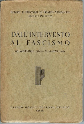 Scritti discorsi di benito - e,
