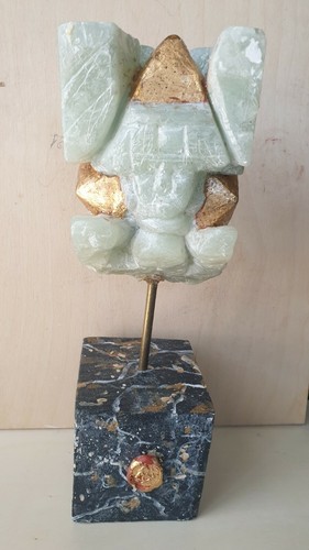Scultura steatite oro a - oro,