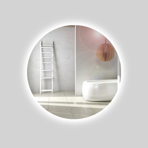 Specchio tondo led - specchio,