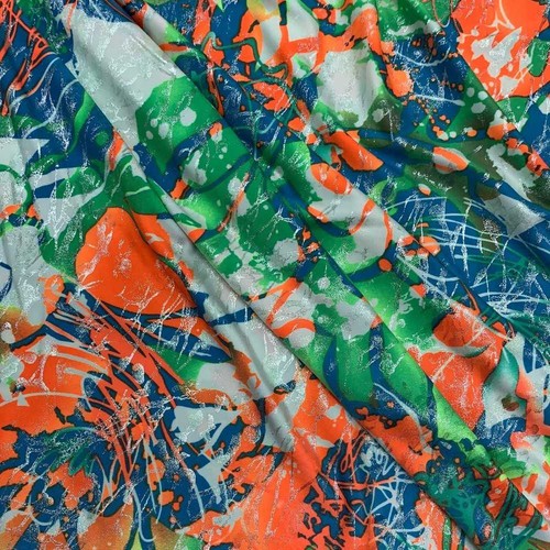 Tessuto lycra lucida stampa - tessuto,