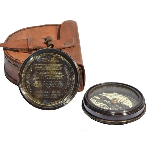 Bussola nautica in - , ottone