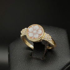 Women Italian Cameo Ring 925