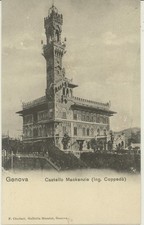 GENOVA -CASTELLO MACKENZIE  CARTOLINA D'EPOCA