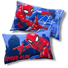 Coppia federe per cuscino letto Spiderman set 2 pezzi 100% Cotone 50x80 cm