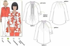 Top stile arco modello cucito