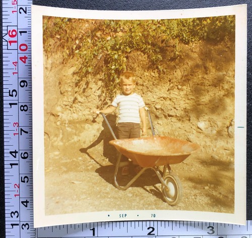 1970 little boy working - little,