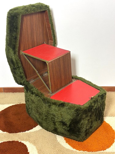 Pouf sgabello vintage anni - pouf,