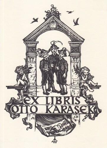 Exlibris libris holzschnitt - exlibris, ex