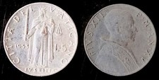 Vaticano 1953 lire 5 pio - 5,