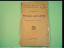 INTRODUZIONE ALLA FILOSOFIA GIACOMO DONATI ENCICLOPEDIA SCOLASTICA CAPPELLI 1931