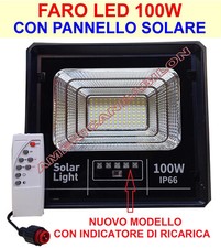 Faro Led 100W con Pannello