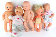 Lotto 5x Bambole Bambolotti BERENGUER FAMOSA MIGLIORATI NENUCO iC 1972 Vintage