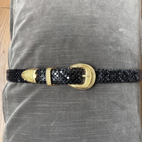 Cintura vintage maglia nera