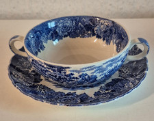 Enoch Woods English Scenery 5 zuppiere con 6 piattini +1 zuppa difettosa