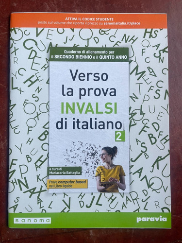 Libro verso prova - “verso, la