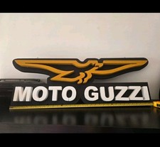 Moto GUZZI Decorazione in Polistirolo Forma - Insegna 3D 