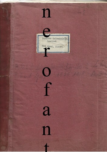 Diritto coloniale lezioni del - diritto, coloniale-lezioni