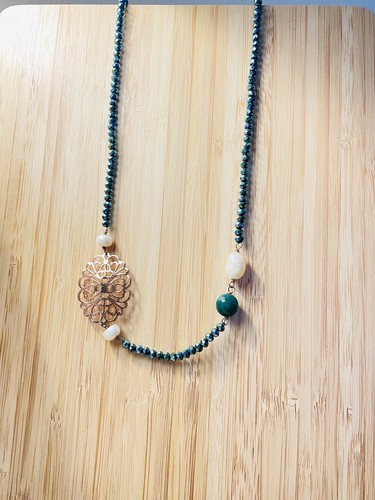 Collana cristallo perle di - in,