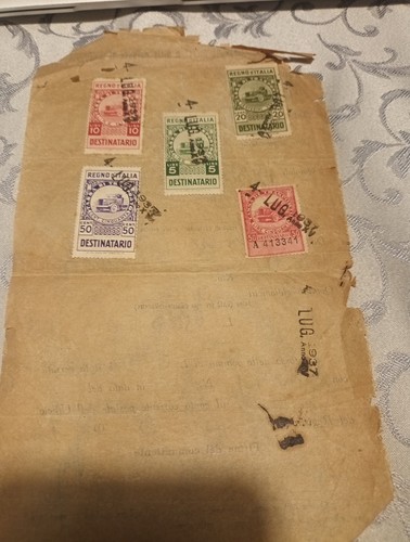 Marche bollo 1937 bolletta - bollo,
