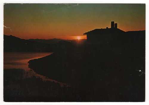 Baita segantini tramonto - segantini,