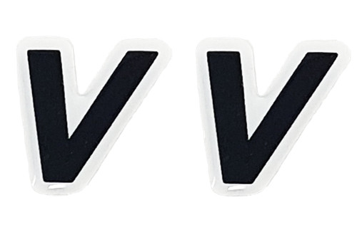Adesivo lettera 3d - "v", tabella