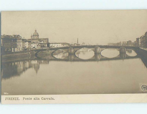Vecchio rppc ponte accanto - vecchio,